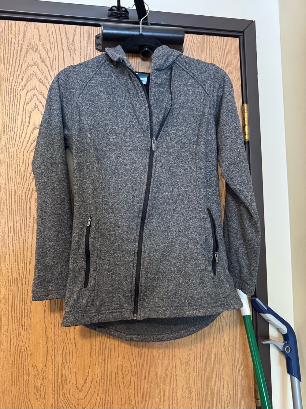 Columbia Grey Quilted Jacket with Black Accent